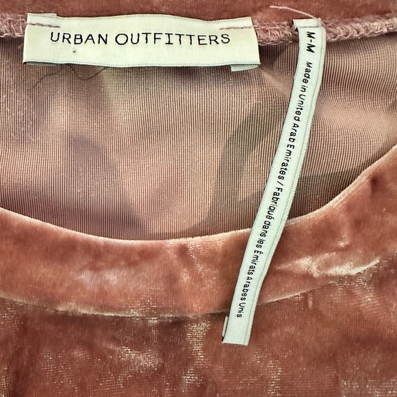 Urban Outfitters Pink Velvet Short Sleeve Tee - Picture 3 of 3